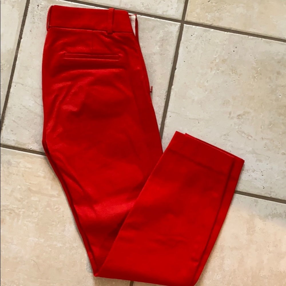 00 J.Crew Minnie Pant in Vibrant Orange